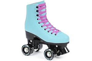 ‎SMJ SPORT SMJ sport Damen Klassische Retro Rollschuhe | ABEC7 Kugellager | Mint Rosa Mädchen Classic Roller Skates Inliner Inlineskates | Gr. 35, 36, 37, 38, 39, 40, 41