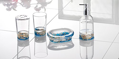 Axentia 291241 Zahnputzbecher Plastik 7 x 7 x 11 cm, transparent - 2