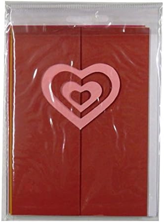 Icon Craft, C6 Shadow Cards with Envelopes - Pack of 3, Yellow, Pink and Red