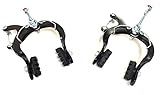 eRadius Old School Caliper Brake Bicycle Mountain Caliper Brake Set Black BMX MTB Bikes