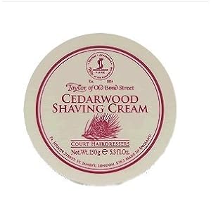 Taylors Gift Set - Mixed Badger Ivory & Stand + Taylors Shave Cream Tub (Cedarwood) - Image 2