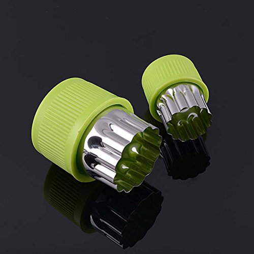 Makidar 12 Stück Edelstahl Gemüse, Obst, Gemüseschneider Mold Ausstechform Mold - 6