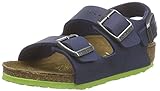 Birkenstock Milano Birkenstock Unisex-Kinder Milano Birko-Flor Knöchelriemchen Sandalen, Blue (Desert Soil Blue), 34 EU