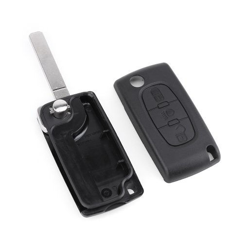 3 Botón Carcasa de mando Key Llave Coche para CITROEN C2 C3 C5 C6 C4
