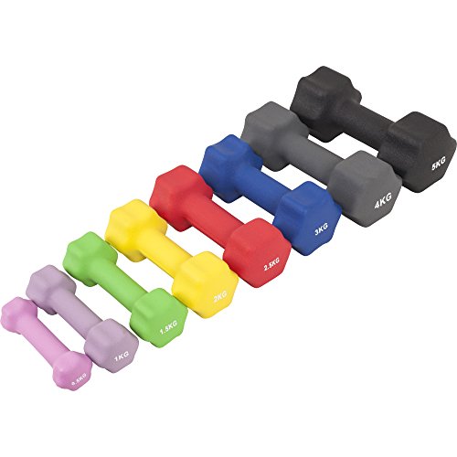 Gorilla Sports Gymnastikhantel Aerobic Hantel Set Neopren 1 – 10kg - 3