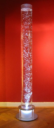 Wassersäule / Sprudelsäule ø 100 mm, H = 1080 mm, Fuß silber, automat. Farbwechsel RGB - 4