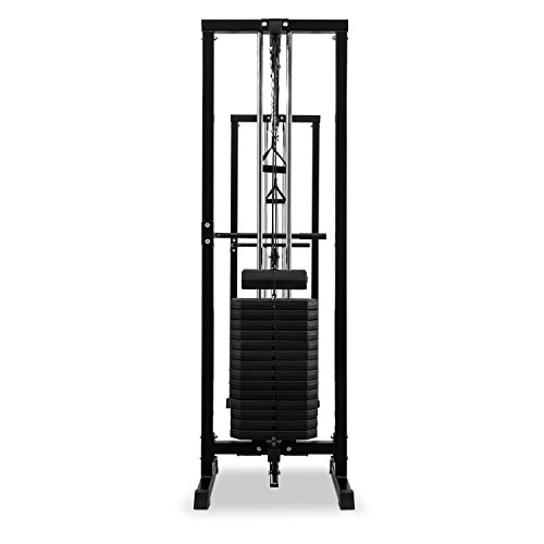 Klarfit Cablefit Kabelzugbrücke Kabelzugstation (zweiseitiger Kabelzug, zwei Türme mit je 170 lb [77 kg] Maximalgewicht) - 2