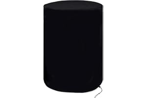 AYYDS Rain Barrel Cover for Round Rainwater Barrel 200 L, Diameter 65 cm Height 95 cm Weatherproof Rain Barrel Protective Cover with Drawstring, Rain Barrel Cover for Water Tank, Grills and Other Furniture