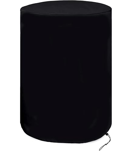 Housse Imperméable Pour Citerne De Pluie - Tissu Oxford Résistant - 62.5 X 103cm - Coupe-Vent, Anti-UV - Pour Tonneau à Eau, Vin