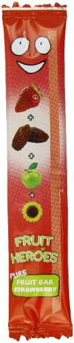 Fruit Heroes Strawberry Fruit Bar 20 g (Pack of 24)