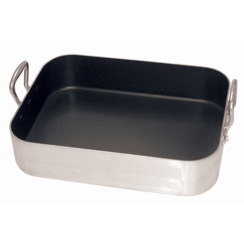 Vogue Standard Non-Stick Roasting Pan 440X302X135mm Aluminium Baking Oven Tray