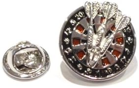 GIFTSEARCH Dartboard & Darts Lapel Pin Badge (X2AJTP075)