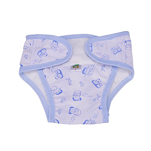 Andux Zone Adjustable Washable Cloth Diaper SS-NK02 (XL, blue)