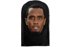 Palmer Tech Masque de ski Sheisty P Diddy – Cagoule drôle de célébrité cadeau noir – Puff Daddy, Noir , Taille unique