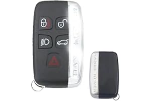 ONETOP1 3 bottoni Blu Smart Remote Key Shell Case Fob custodia chiave a guscio auto ricambio telecomando Alloggiamento chiave Fit per Land R0ver Range R0ver Sport LR4 Evoque