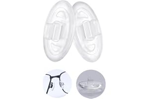 COMVASTARS - 10 paia di occhiali da naso da infilare, antiscivolo, in morbido silicone trasparente per occhiali, occhiali da sole, occhiali da naso, accessori (20 pezzi)