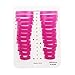 Charites Reusable 10 Sizes Nail Polish Stencil Kit Nail Gel Molds Nail Edge Skin Barrier Maincure Tool Pink