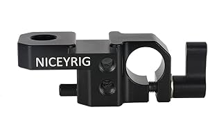 NICEYRIG Follow Focus Pince à Tige Unique avec Support Griffe (côté Gauche) Compatible avec Appareil Photo Sony FX3