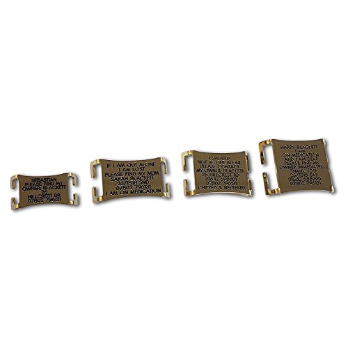 Deeply engraved easy fit agility collar tag, up to 21mm collar Dogs.co.uk