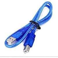 ElectrixX USB A to B Cable for Arduino UNO R3 (Blue)