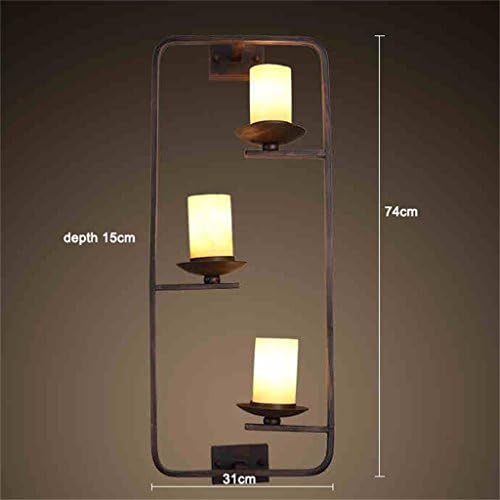 MEHE-American Village Restaurant Bar bedroom Bedside lamp Iron Marble wall lamp
