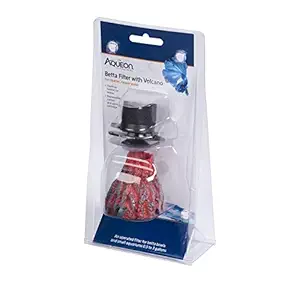 Aqueon Betta Filter with Volcano for Aquariums Up to 3 Gallons