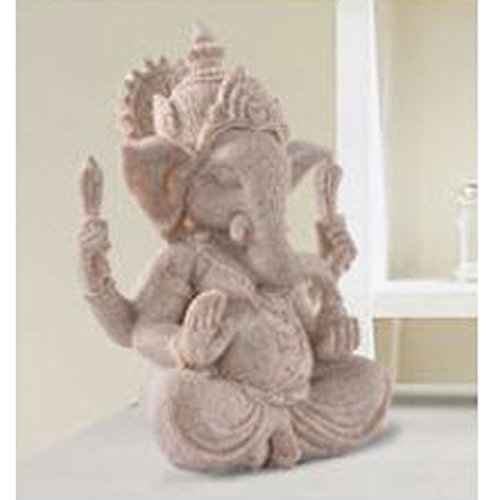 Sandstone Ganesha Buddha Figur Elephant Statue Sculpture Handmade Figurine - 7