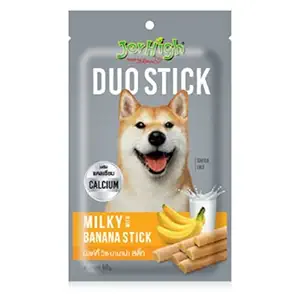 JerHigh Duo Stick Dog Treat - Milk with Banana - 50 g Each - Pack of 2