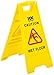 2 WORK ps123-wet zusammenklappbar Sicherheit Zeichen CAUTION Wet Floor und Cleaning in Progress, gelb