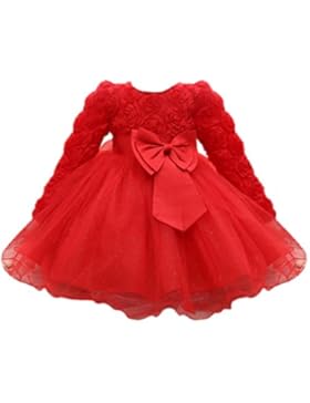 Baby Kleid Huhu833 Blume Baby Mädchen Prinzessin Kleid Brautjungfer Pageant Kleid Geburtstag Party Brautkleid