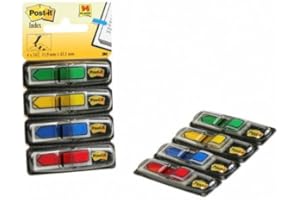 Segnalibri adesivi Post-it 684 freccia Pack di 4 giallo, blu, rosso e Erde