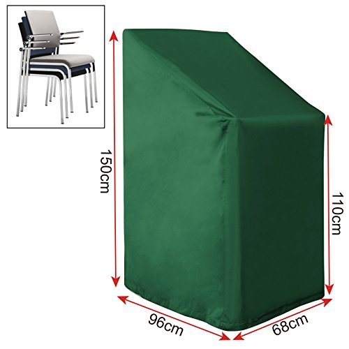 WOLTU® Schutzhülle für Gartenstuhl Abdeckhaube Abdeckung Garten Hülle Gartenmöbel Haube , 68x96x110/150cm