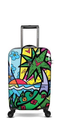 Preisvergleich Produktbild NUR HEUTE ... 50% SALE ... PREMIUM DESIGNER Hartschalen Koffer - Heys Künstler Britto Palm Handgepäck