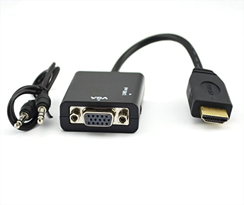 HDMI zu VGA mit Audio Output Kabel Konverter Adapter Kabel für HDTV PC PS3 XBOX - 2
