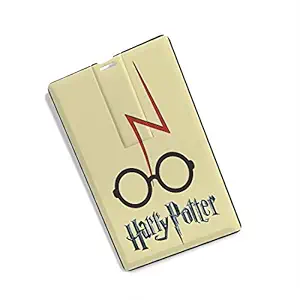 100Yellow Pen Drive, 32Gb Credit Card Shape USB Flash Drive, Harry Potter Printed