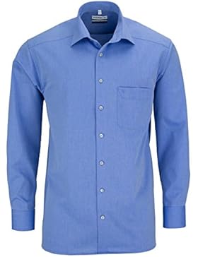 Marvelis Herren Hemd Comfort Fit Chambray rauchblau New Kent Kragen 7959/64/13