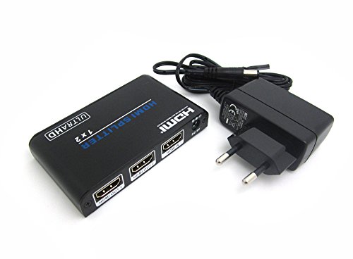 WINGONEER HDMI 2.0 Splitter 2 fach 1×2 1080p auch für 3D 1:2 Verteiler HDCP2.2 DVI1.0 Full HD 1 In 2 Out - 7