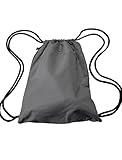 MSTRDS Unisex Basic Gym Bag Rucksack black/dark grey One einfarbiger Turnbeutel im Hipster Stil -
