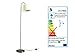 Produktbild LED Beistellleuchte Stehleuchte Stehlampe Taupe und oder Creme Lampenschirm mit und ohne Flexiblen Leuchtenarm (Creme flexibel)