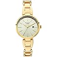 Titan Raga Viva Golden Dial Analog with Date Metal Strap Watch for Women-NS2642YM01