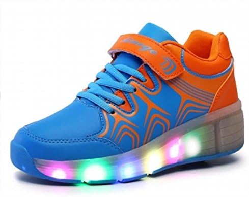 EXOH Kids Shoes With Wheels Skate Roller Shoes Ultra Light Sneakers Emitting Shoes
