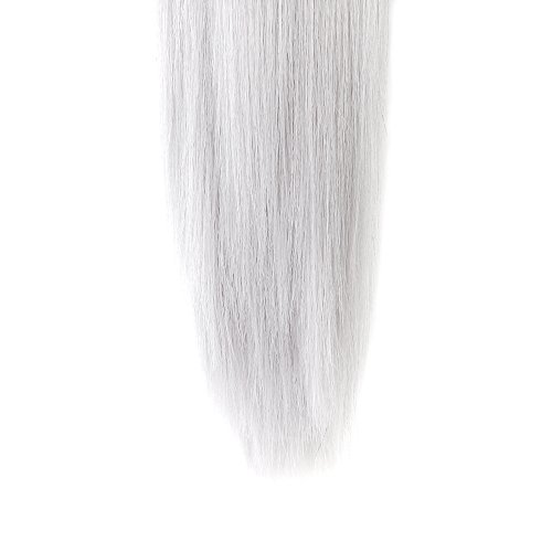Neverland Beauty 20″ 50CM Claw on Dip Dye Damen Ponytail Haarverlangerung Pferdeschwanz Haarteil Naturliche Schwarz Silbergrau - 5