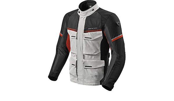 FJT262 - Rev It Outback 3 Motorcycle Jacket Silver Red : Amazon.it