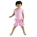 Wennikids Toddler Baby Girls Cotton Double Ruffle Shorts Pants 1-8t -  Black - 