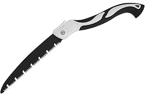 XYDESIGN Pieghevole Sega A Mano, Robusto SK5 Alto Tenore di Carbonio Lama In Acciaio Sega A Mano, premium Potatura Sega con Serratura di Sicurezza Comfort Impugnatura Morbida per il Campeggio (L - 530mm)