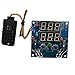 Produktbild WOSOSYEYO 12V Intelligentes Temperaturfeuchteregler Relais Thermostat AC / DC Einstellbare Steuer Thermometer Hygrometer AM2301 Sensor (blau)