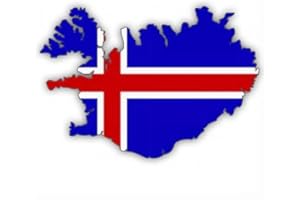 WERBETECHNIK SOTIRIOS PAPOUTSIS Adesivo per auto "Islanda", Iceland, sagomato (ca. 11 cm)