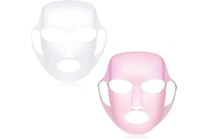 EIROVYA Maschera Viso Impedisce L'Evaporazione, Maschera Facciale in Silicone, Maschera per il Viso Riutilizzabile, Supporto per Maschera Facciale in Silicone, 2 pezzo