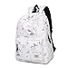 Produktbild Winnerbag Mode wasserdichtes Gewebe Frauen Rucksack Landschaft Drucken großer Kapazität Girls College Bookbags Weiß 14 Zoll