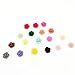 Goldenssy 24Pcs/Lot 10mm 3D Resin Flower Rose Nail Art Kit Manicure Nail Sticker Pattern Real For Gel UV Decoration Instead of Acrylic Liquid and Powder - White